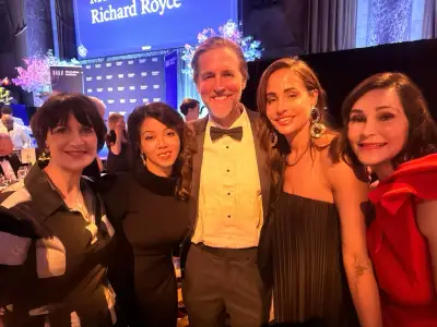 Jeanne Allen with colleagues at an event