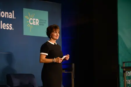 Jeanne Allen presenting at CER