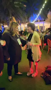 Jeanne Allen at a conference